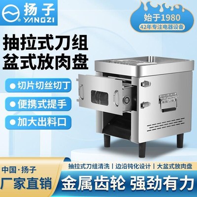 脱卸式切肉机商用多功能电动家用切片丝台P式不锈钢绞肉丁切菜