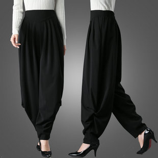 宽松哈伦裤 长裤 显瘦广场舞老爹裤 百搭萝卜裤 灯笼裤 女阔腿裤 女秋季