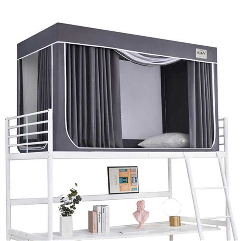 上铺加厚强遮光床帘蚊q帐一体式大学生宿舍寝室下铺全封闭窗帘床