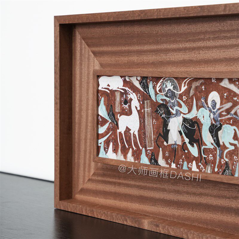 中式简约a实木相框装饰画框漆画装裱挂墙定制油画外框客厅镜框拼