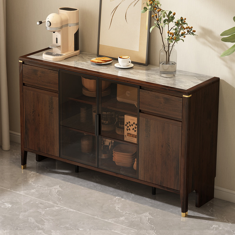 中式餐柜现代简约客厅酒柜茶水柜备餐储物柜橱柜收纳柜一体靠墙,住宅家具,餐边柜,淘宝优惠券,粉丝福利购,淘宝优惠卷