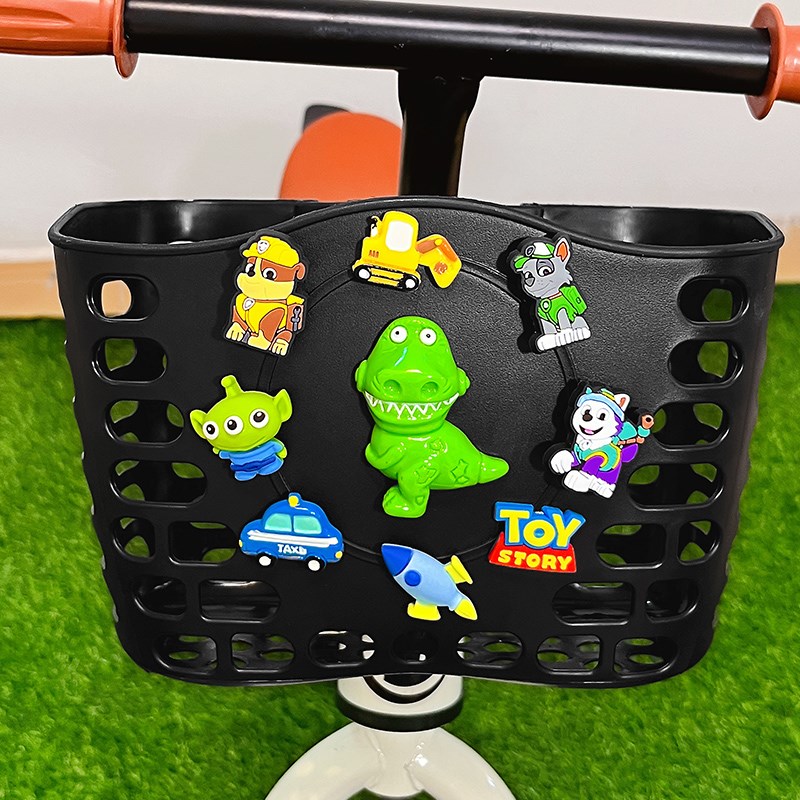 儿童滑板车车筐可爱卡通平衡车电动车前筐自行车车篮子放东西神器