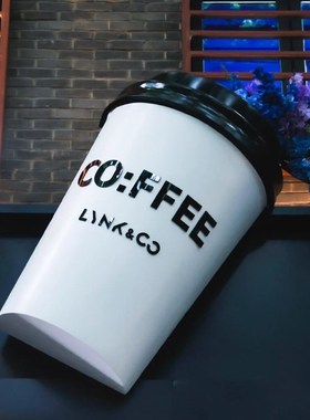 网红门头立体壁挂装饰咖s啡杯玻璃纤维雕塑咖啡厅奶茶店创意大摆