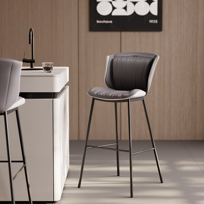吧椅家用轻奢吧台凳铁艺高脚椅酒吧椅咖啡厅现代简约吧台椅岛台凳,住宅家具,家用高脚椅,淘宝优惠券,粉丝福利购,淘宝优惠卷