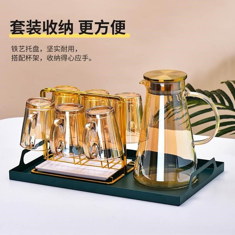 冷水壶玻璃耐高温凉水杯果茶壶大容量冰水壶凉茶壶套装家用凉水壶,金属材料及制品,金属罐/桶/瓶,淘宝优惠券,粉丝福利购,淘宝优惠卷
