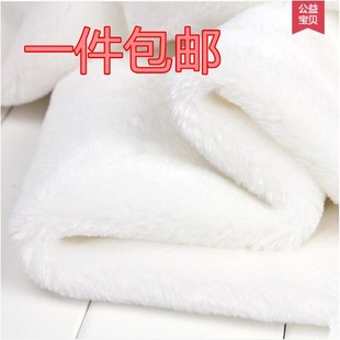 仿兔毛皮草布料 白色毛绒柜台布 马甲服装领毛绒布料 柜台背景布