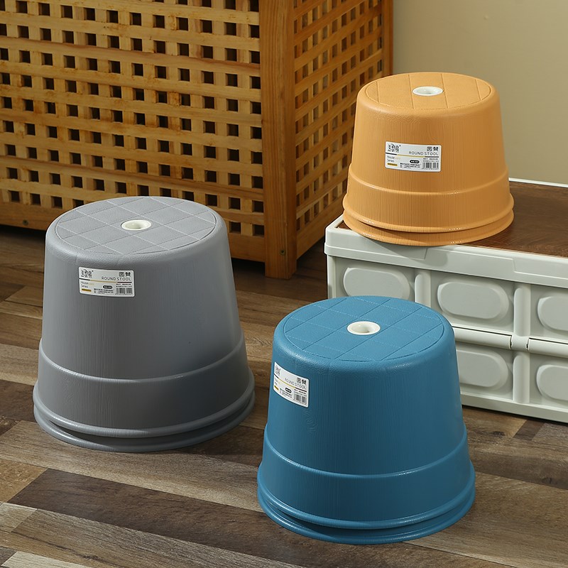 加厚家用塑料凳子换鞋凳小矮凳成人儿童厚圆凳板凳换鞋凳幼儿园椅