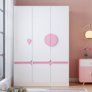 可比熊儿童实木衣柜男孩女孩少女定制房间组合衣橱家用卧室储物柜