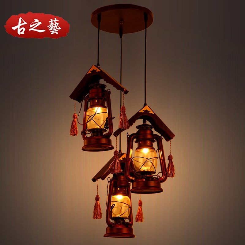 中式仿古个性怀旧吊灯铁艺马灯餐厅灯酒吧灯吧台吊灯民宿客栈灯具,家装灯饰光源,床头/玄关/吧台/过道吊灯,淘宝优惠券,粉丝福利购,淘宝优惠卷