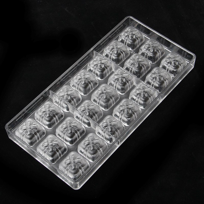 烘焙巧克力模具礼物盒心形爱心PE透明硬塑月亮星果冻朱古力烘焙模