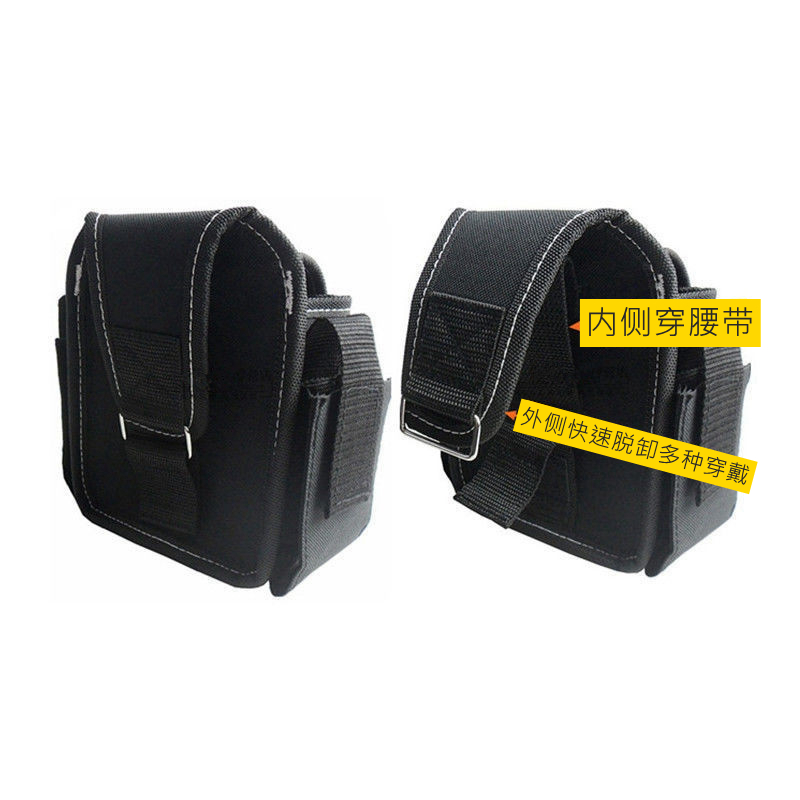 达磨工具维修小号腰包多功能腰挂迷你电工包万用表挂袋紧凑收纳袋