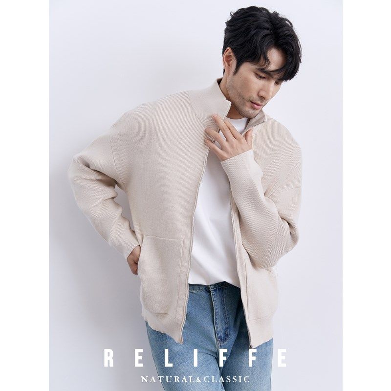 2024秋冬保暖BI备毛线衣男士立领针织衫休闲时尚保暖开衫外套毛衣,男装,针织衫/毛衣,淘宝优惠券,粉丝福利购,淘宝优惠卷