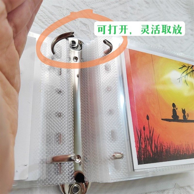 油画棒专用收纳册适用1015厘米.1010厘米,高清透明方便拿取