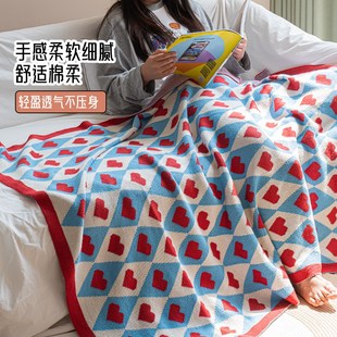 轻奢高级感沙发毯空调披肩毛毯单人毯子午睡办公室美容床毛巾毯