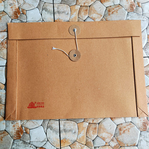 盛欣牌加厚牛皮纸横式文件袋 牛皮纸档案袋G资料袋 个装