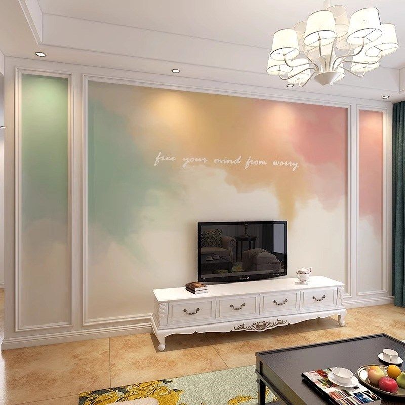 现代艺术墙布客厅电视背景墙壁布墙纸端沙发壁画D卧室床头,家装主材,定制壁画,淘宝优惠券,粉丝福利购,淘宝优惠卷