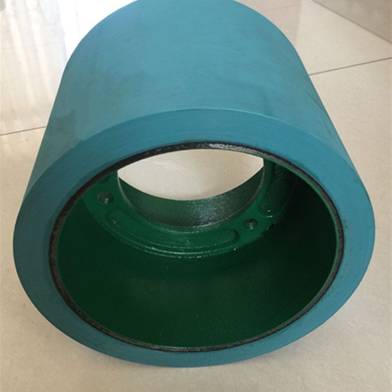 7寸蓝色六代高耐磨砻谷机胶辊 碾米机胶轮打米胶轮稻谷脱壳设