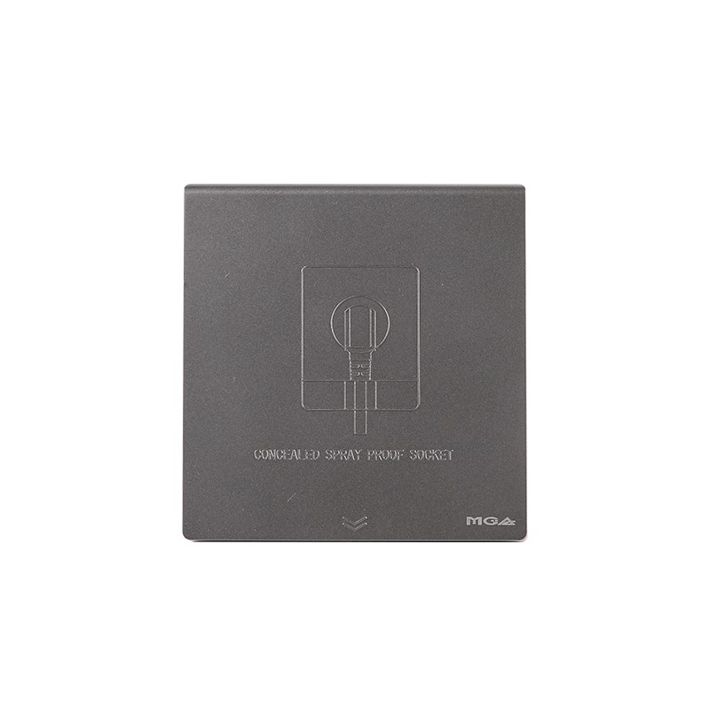 名迪86型墙体嵌入式插座冰箱专用隐形超薄防水五孔隐藏插座带开关