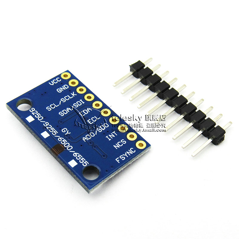 MPU6500 6DOF 六轴6轴姿态加速度陀螺仪角度传感器模块 SPI接口