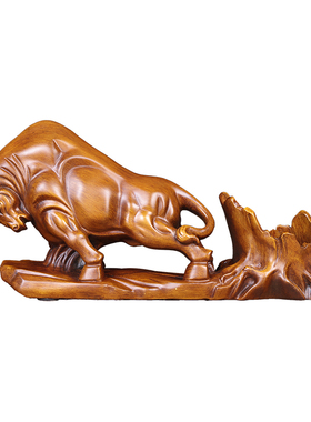 招财牛酒架摆件创意家居软装工艺品牛乔迁新居礼品客厅酒柜装饰品