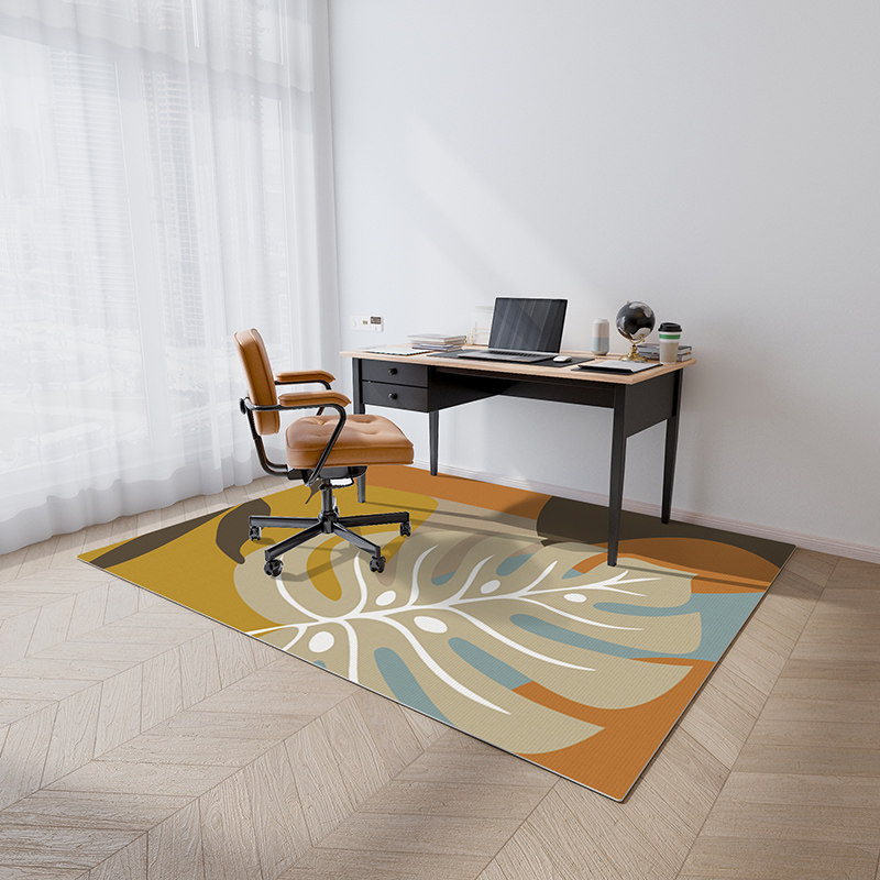 电脑椅地垫长方形书房垫子防滑耐脏电脑桌转椅椅子书桌办公室地毯
