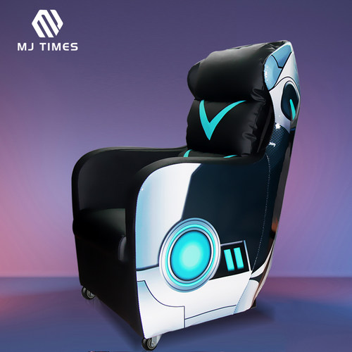 新款网吧沙发电竞游戏厅桌椅子单人一体式可躺座舱懒家用网咖电脑