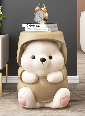 熊客厅落地摆件家居饰品电视柜沙发旁茶几托盘玄关换鞋凳乔迁礼物