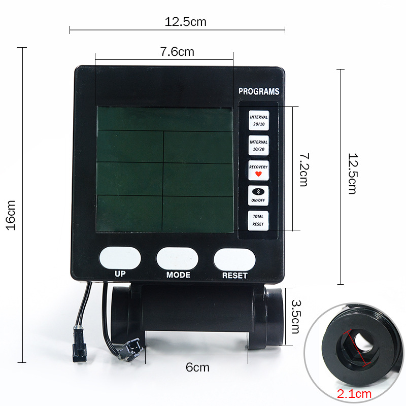 通用风阻水阻划船器电子表划船机显示屏健身器材计数器仪表