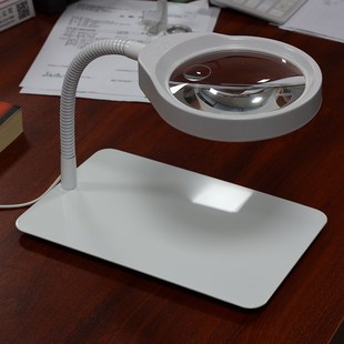 PDOK台式 032C带灯老人用高清阅读手机维修焊接工作台灯A 放大镜PD