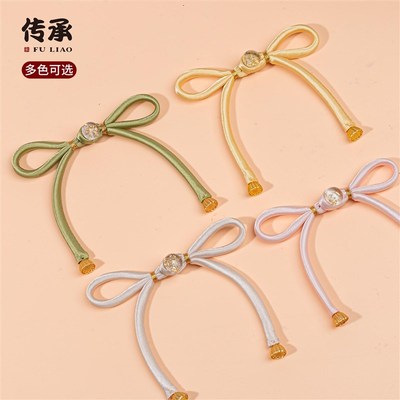 旗袍盘扣手工编织绕线扣子新中式蝴蝶结长尾布扣童装国风盘扣纽扣