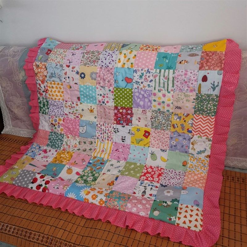 定制全棉百家被 拼布被婴儿纳福被diy手工棉花被抱被幼儿园被包邮,床上用品,棉花被,淘宝优惠券,粉丝福利购,淘宝优惠卷