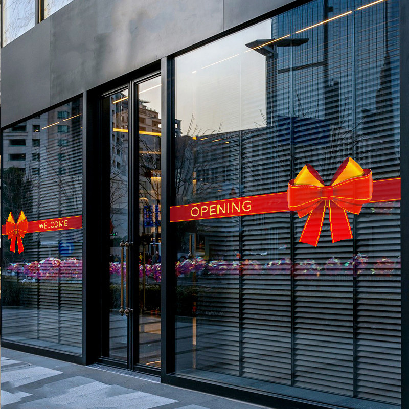欢迎光临腰线玻璃门贴纸防撞条开业大吉商场服装美发店铺布置贴画,家居饰品,门贴,淘宝优惠券,粉丝福利购,淘宝优惠卷