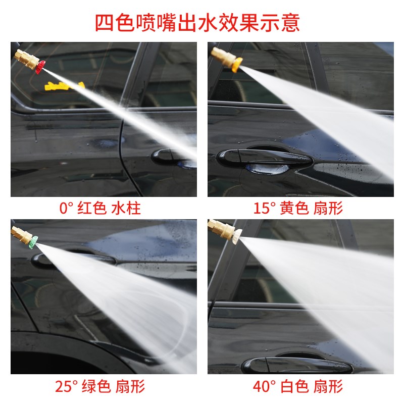 洗车机水枪1/4快插转换接头快接转换Pa头扇形水花指南车亿力绿田