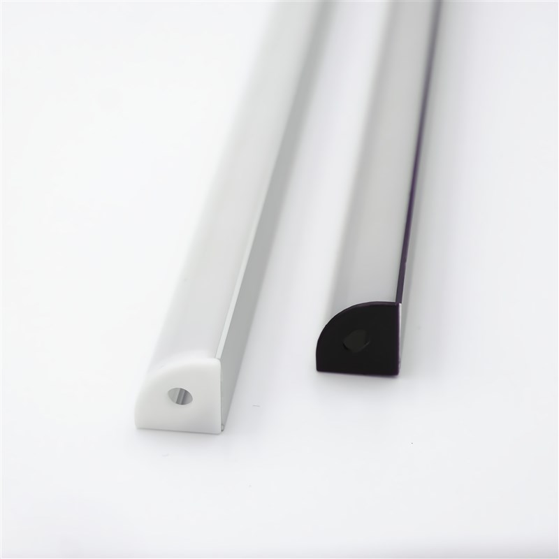 12V低压LED超亮黑色V型直角线条灯橱柜展柜货架装饰三角形条型灯