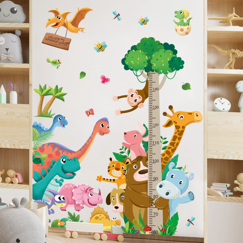 卡通宝宝儿童房间墙面装饰测量身高尺贴纸墙贴画卧室可移除不伤墙,家居饰品,身高贴,淘宝优惠券,粉丝福利购,淘宝优惠卷