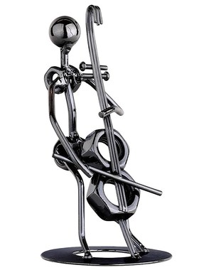 金属音乐铁人摆件小帅哥乐队铁艺创意手工艺品家居装饰品房间摆设