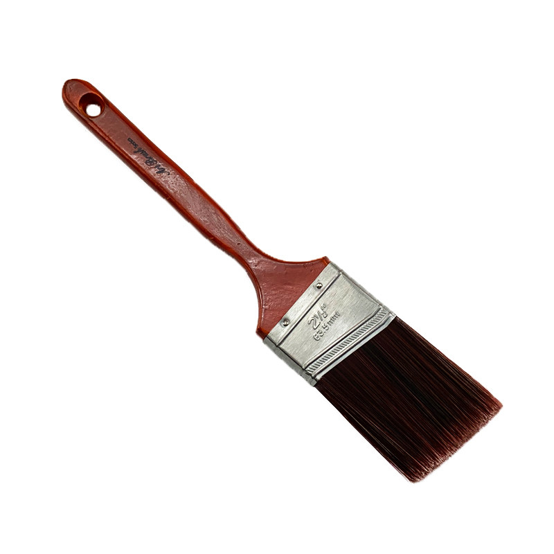 艺术斜角刷红色白色长柄刷涂料油漆斜毛刷工具墙刷清洁扫灰刷子