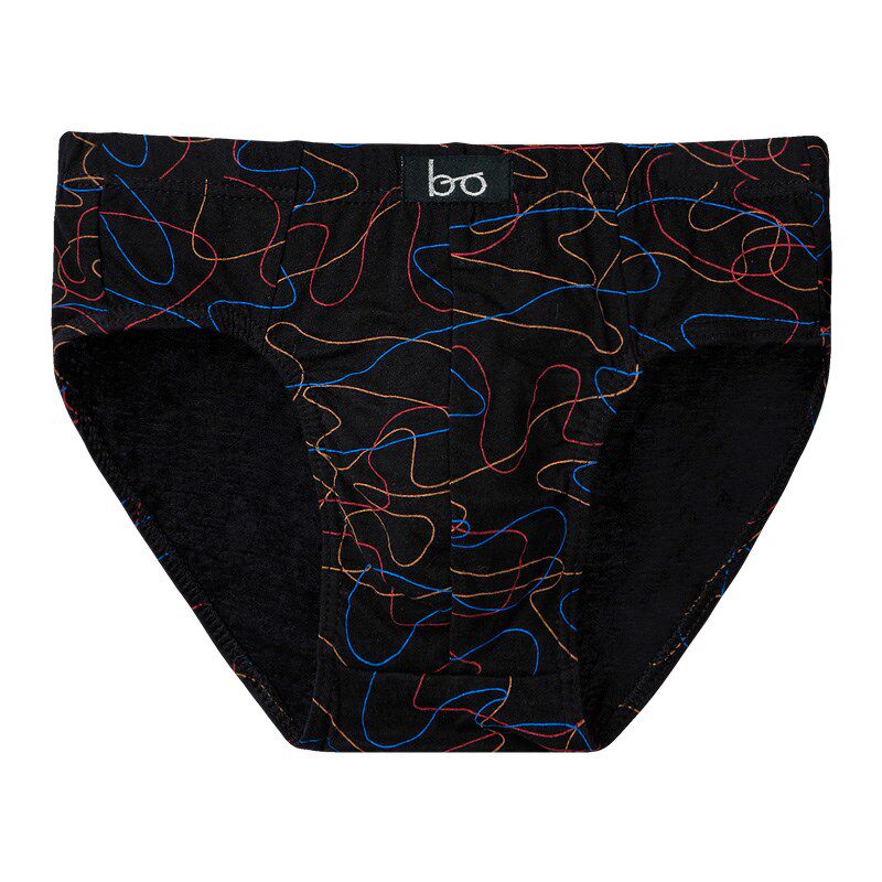 2条纯棉男青年三角裤男士内裤全棉短裤棉质面料透气中腰大码底裤