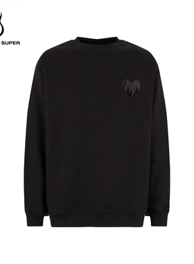 【秋冬新款】VOS燃烧爱心刺绣宽松圆领卫衣男女款 VisionofSuper