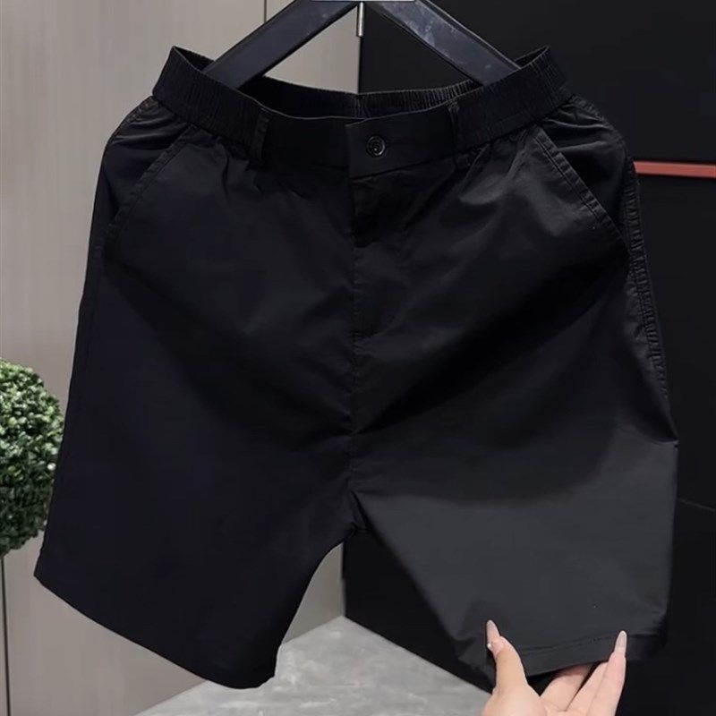 男士夏季薄款速干五分短裤2025新款青年百搭修身纯色气质五分裤潮,男装,短裤,淘宝优惠券,粉丝福利购,淘宝优惠卷