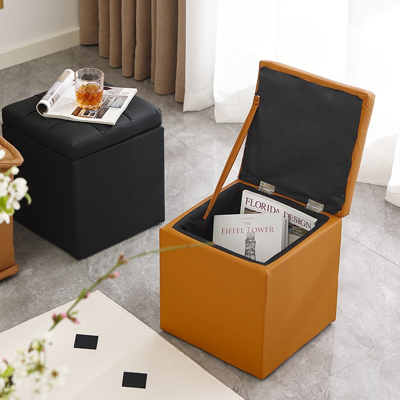 收纳小凳子家用多功能板凳储物凳可坐换鞋凳不占空间客厅茶几矮凳