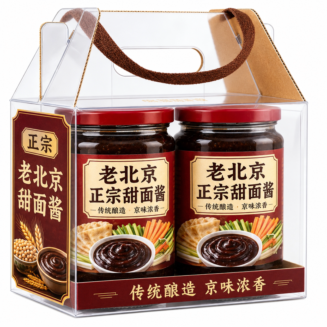 甜面酱家用老北京手抓饼酱烤鸭鸡蛋灌饼炸酱面蘸酱鸡肉卷专用酱料