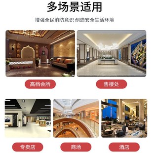 家用商场用4公斤灭火器箱 灭火器箱空箱不锈钢烤漆支架2只装