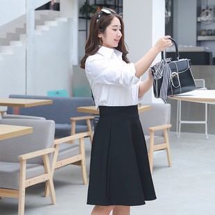 大码半身裙女胖mm秋冬裙子加肥加大高腰a字裙200斤胖妹妹显瘦短裙