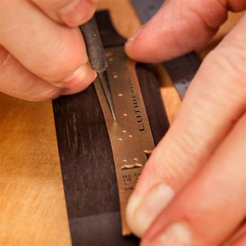 民谣马丁吉他琴桥尺寸形状测量尺琴码制琴工具琴桥制作乐器工具