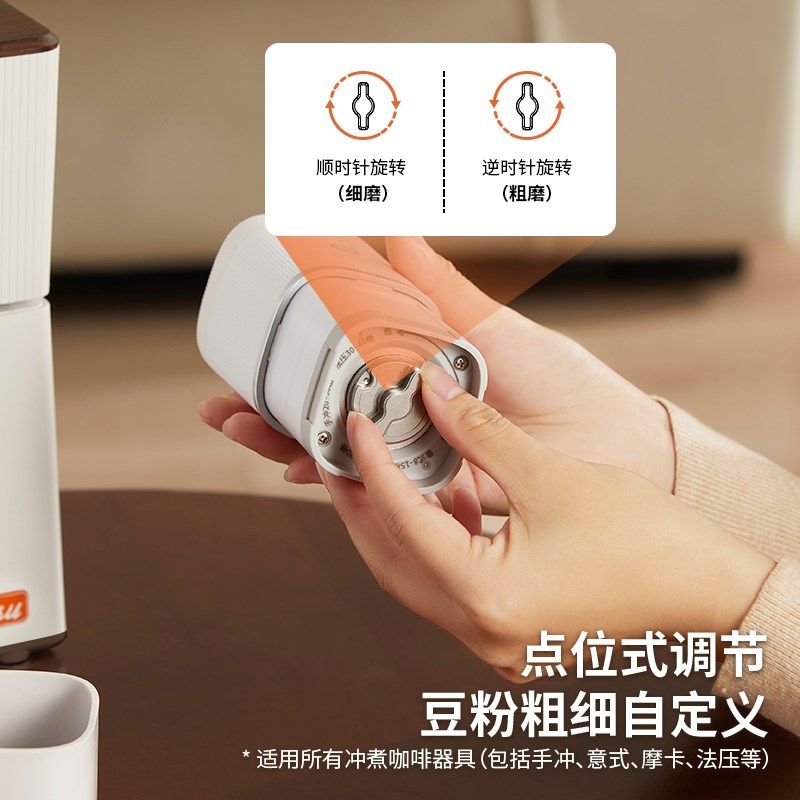 Kesu可数电动便携式磨豆机咖啡豆研磨机小型家用咖啡研磨器