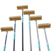 居佳汇2.5米长柄伸缩杆猪鬃软毛大头除尘清洁洗大巴客货车刷子