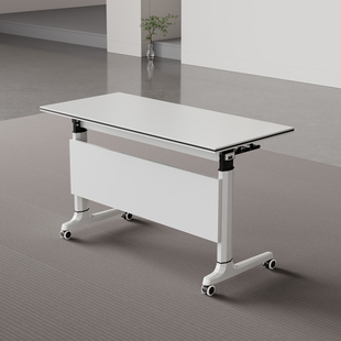 可折叠会议桌移动固定长条培训桌椅办公桌拼接学习多功能折叠书桌