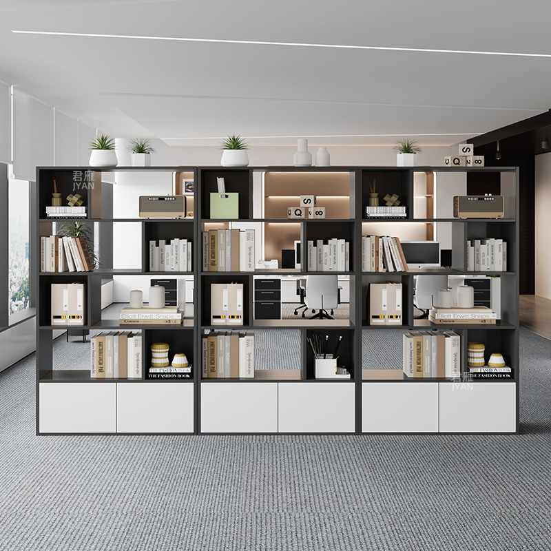 办公室隔断柜木质文件柜双面