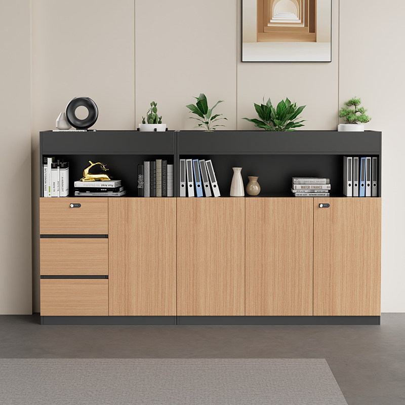 办公室抽屉柜带锁矮柜木质文件柜桌边柜移动柜子客厅储物柜收纳柜,商业/办公家具,办公茶水柜,淘宝优惠券,粉丝福利购,淘宝优惠卷